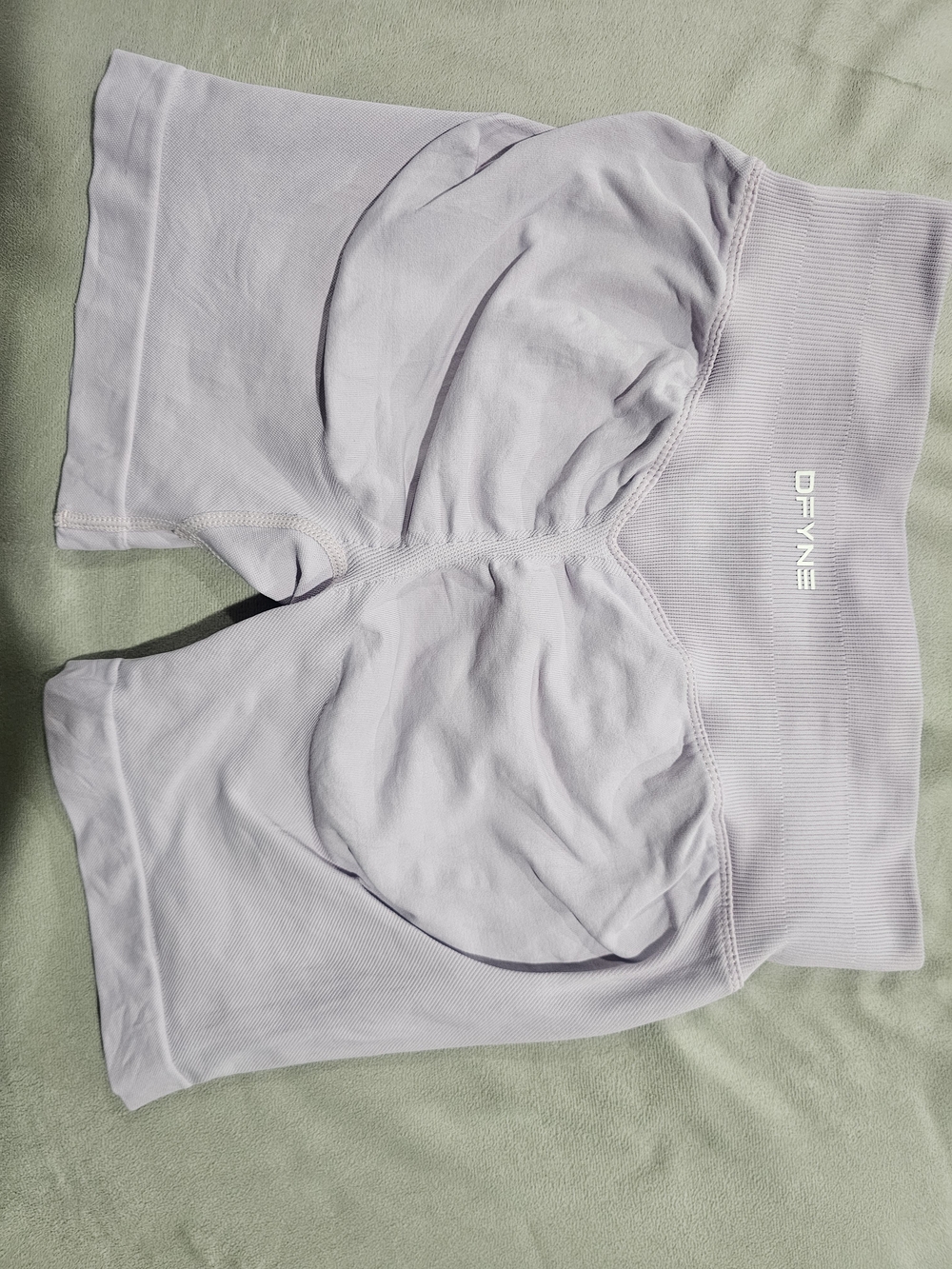DFYNE Lilac High-Waist Athletic Bike Shorts